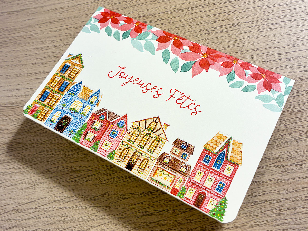 Pochette cadeau Village de Noël – Image 4