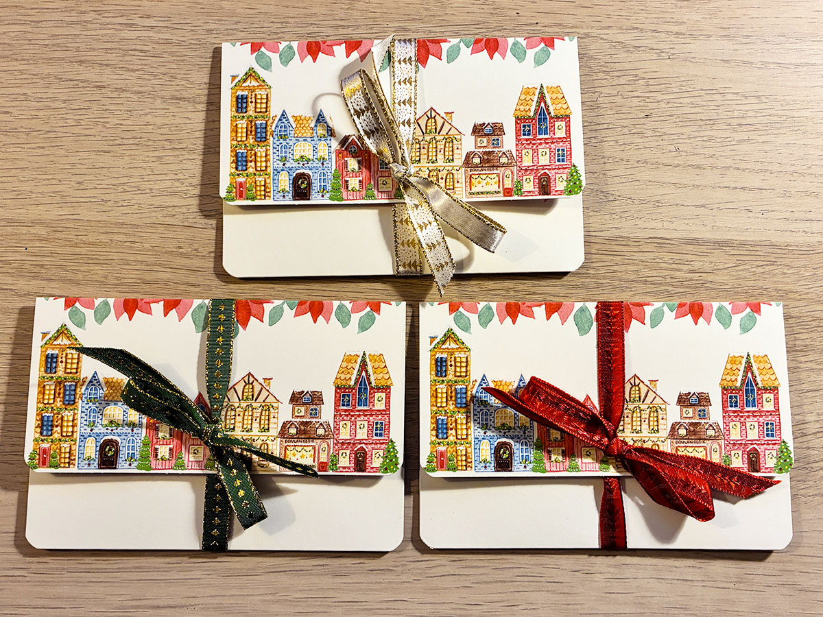 Pochette cadeau Village de Noël – Image 5